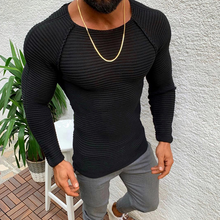 Load image into Gallery viewer, Men's Casual Round Neck Slim Long Sleeve Sweater
