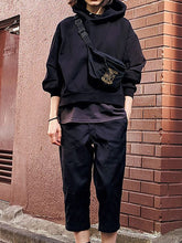 Load image into Gallery viewer, Casual Fashionable Hooded Top and Trouser Suit
