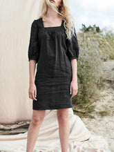 Load image into Gallery viewer, Fashion Square Neck Puff Sleeve Dress

