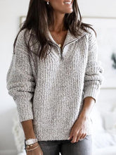 Load image into Gallery viewer, Daily Casual  Autumn Winter Long Sleeve Zipper Sweaters
