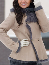 Load image into Gallery viewer, Fur Double-Breasted Women's Coats
