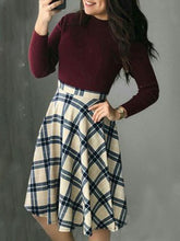 Load image into Gallery viewer, Fashionable Waist Back Zipper Autumn and Winter Dress
