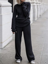 Load image into Gallery viewer, Casual Loose Long-Sleeved Sweater Tops and Trousers Women's Suit
