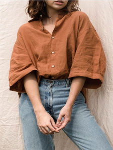 Autumn Linen Sleeve Shirt