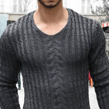 Load image into Gallery viewer, Casual Round Neck Pure Color Thick Sweater For Men
