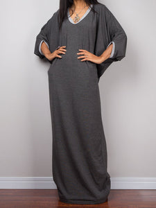 Bat Sleeve Loose Long Casual Dress