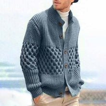 Load image into Gallery viewer, Knitted Holes Single-Breasted Men's Cardigans
