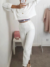 Load image into Gallery viewer, Fashion Casual Lady Solid Color Long-sleeved Trouser Suit
