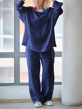 Load image into Gallery viewer, Plus Size Linen Women's Casual Suit
