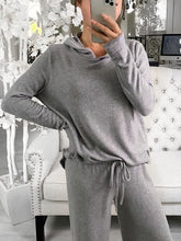 Load image into Gallery viewer, Hooded Casual Comfortable Knitted Suit
