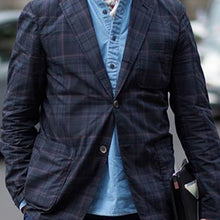 Load image into Gallery viewer, Fashion Casual Check Men's Suit
