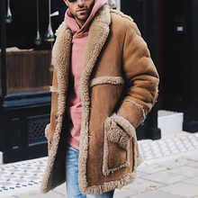 Load image into Gallery viewer, Men's Fashion Warm Hair Overcoat
