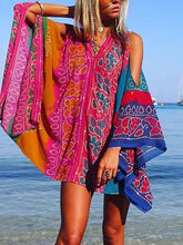 Load image into Gallery viewer, Color Matching Loose Large Size Women's Dress
