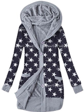 Load image into Gallery viewer, Leopard Print Hooded Autumn and Winter Plus Velvet Jacket
