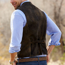Load image into Gallery viewer, Retro Back Lace Pocket Men's Vests
