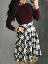 Load image into Gallery viewer, Fashionable Waist Back Zipper Autumn and Winter Dress
