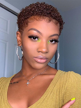 Load image into Gallery viewer, Fashionable Brown Chemical Fiber Curly Wig
