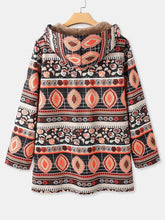 Load image into Gallery viewer, Women's Autumn and Winter Color Matching Printed Padded Coat
