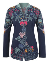 Load image into Gallery viewer, Flowers Print Plus Size Vintage Women's Coat
