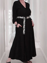 Load image into Gallery viewer, Fashion Casual V-neck Belt Long Skirt
