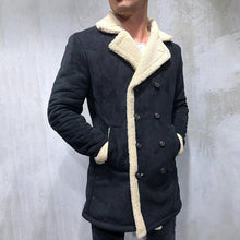 Load image into Gallery viewer, Men's Fashion Fleece Double Breasted Coat
