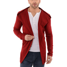 Load image into Gallery viewer, Cotton Red Hooded Men's Cardigans
