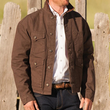 Load image into Gallery viewer, Multi-pocket Single-Breasted Western Men's Jacket

