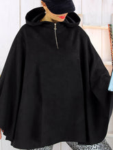 Load image into Gallery viewer, Half-zip Loose Hooded Top
