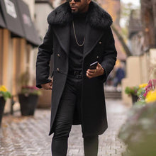 Load image into Gallery viewer, Fur Collar Mid-Length Men's Coats
