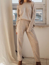 Load image into Gallery viewer, Autumn and Winter Solid Color Comfortable Knitted Suit
