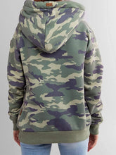 Load image into Gallery viewer, Camouflage Print Hooded Sport Women's Tops
