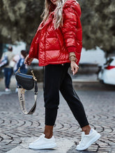 Load image into Gallery viewer, Fashion Short Warm Hooded Cotton Jacket
