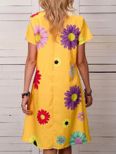 Load image into Gallery viewer, V-Neck A-Line Print Women's Casual Dress
