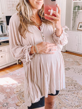 Load image into Gallery viewer, Casual Pure Color Button Pullover Maternity Tops
