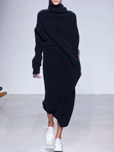 Load image into Gallery viewer, High Neck Warm Design Sense Catwalk Women's Dress
