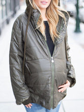Load image into Gallery viewer, Casual Loose Warm Hooded Jacket for Pregnant Women
