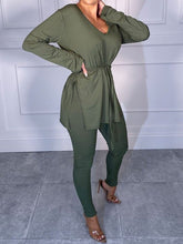 Load image into Gallery viewer, Comfortable Loose V-Neck Knitting Top and Trousers Women's Suit
