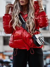 Load image into Gallery viewer, Fashion Short Warm Hooded Cotton Jacket
