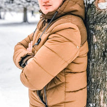 Load image into Gallery viewer, Casual Simple Hooded Plus Size Men's Coat

