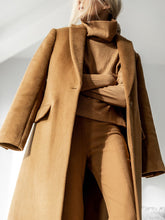 Load image into Gallery viewer, Long Brown Trench Coat Women's Coats
