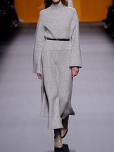 Load image into Gallery viewer, Fashion Comfy Turtleneck Sweater And Skirt Women's Suit
