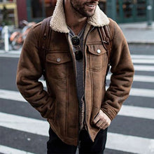 Load image into Gallery viewer, Fur-In-One Warmth Slim-Fit Lapel Men's Jackets
