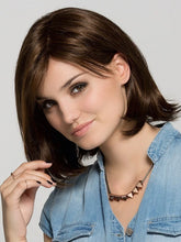 Load image into Gallery viewer, Brown Fashion Center Split Rose Net Wig
