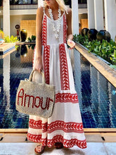 Load image into Gallery viewer, Casual Color Matching Sling Holiday Women's Dress
