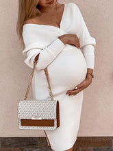 Load image into Gallery viewer, Fashion Solid Color Casual Slim Dress for Pregnant Women
