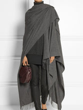 Load image into Gallery viewer, Casual Thin Cashmere Tassel Shawl Women's Coat

