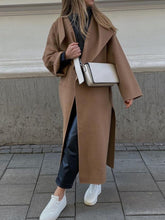 Load image into Gallery viewer, Autumn and Winter Fashion Long Split Lapel Coat
