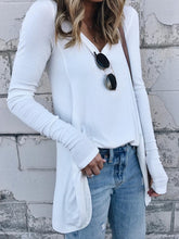 Load image into Gallery viewer, Round Neck Long Breathable Knit Women's Tops
