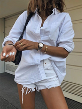 Load image into Gallery viewer, White Loose Casual Vacation Shirt
