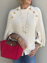 Load image into Gallery viewer, Autumn and Winter Fashion Tailored Buttoned Ladies Knitted Top
